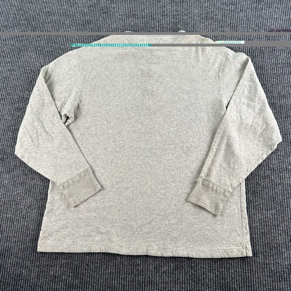 Vintage Polo Ralph Lauren Shirt Men Extra Large Tall Heather Gray Button Work - Picture 6 of 7